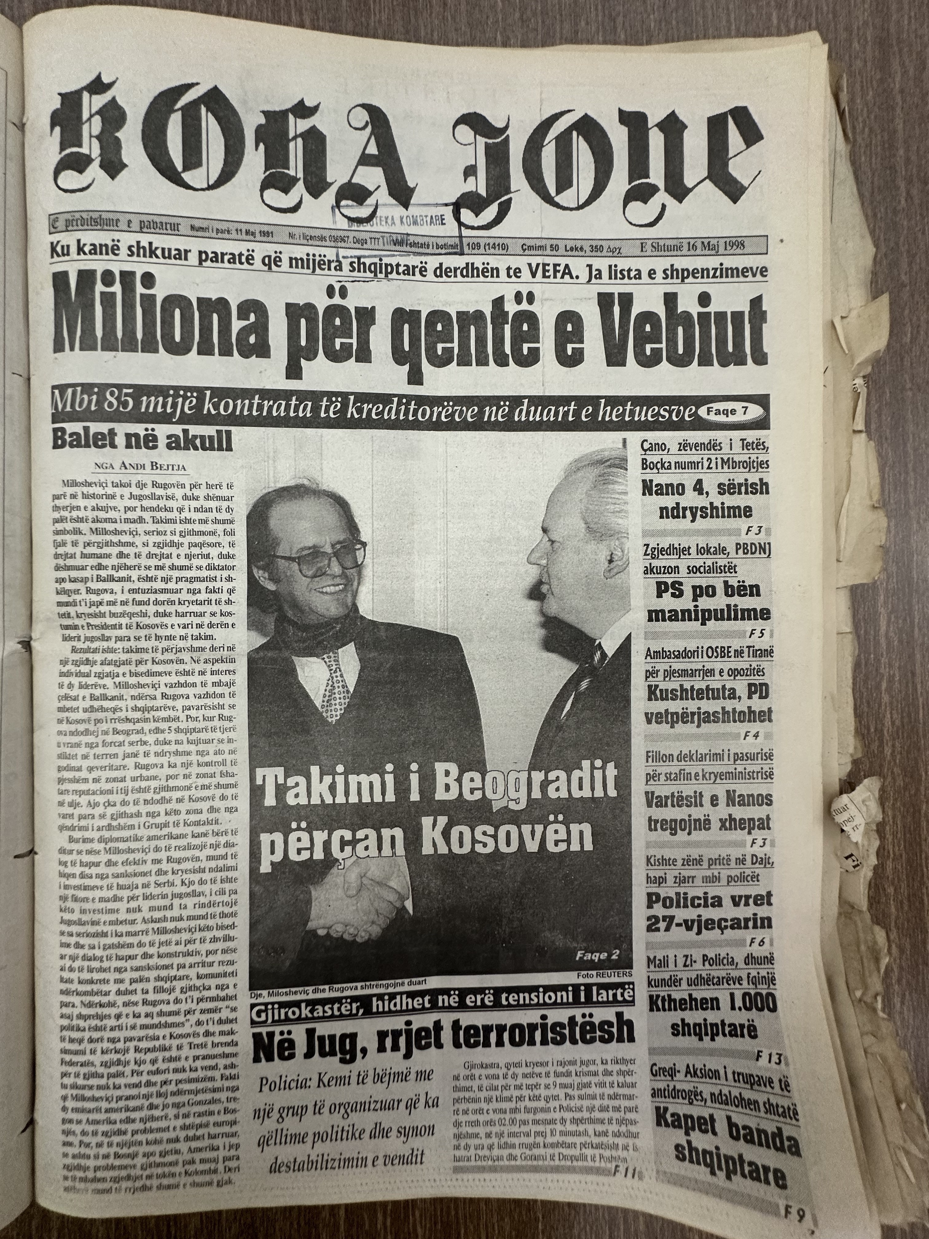 Koha Jonë 1998-05-16